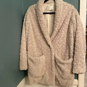 Aritzia Wilfred Free teddy jacket size small- like new - cream